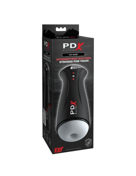 PDX ELITE FAP GASM CLEAR MALE MASTURBATOR WITH INTERMITTENT SUCTION