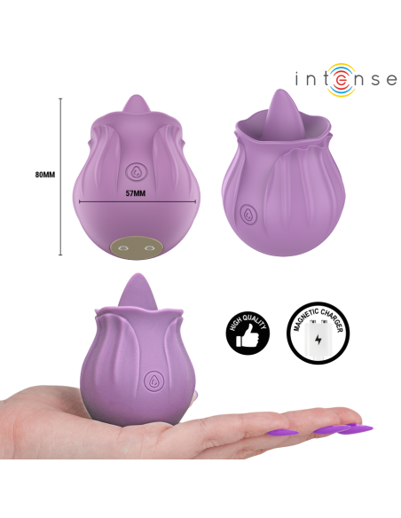 INTENSE AZALEA FLOWER CLIT STIMULATING 10 VIBRATIONS PURPLE