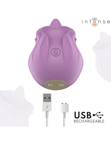INTENSE AZALEA FLOWER CLIT STIMULATING 10 VIBRATIONS PURPLE
