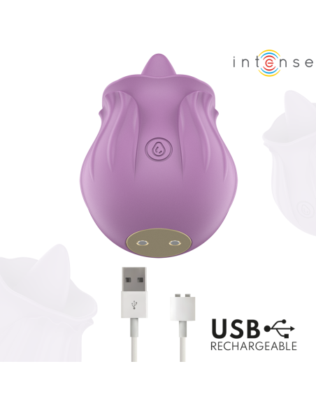 INTENSE AZALEA FLOWER CLIT STIMULATING 10 VIBRATIONS PURPLE