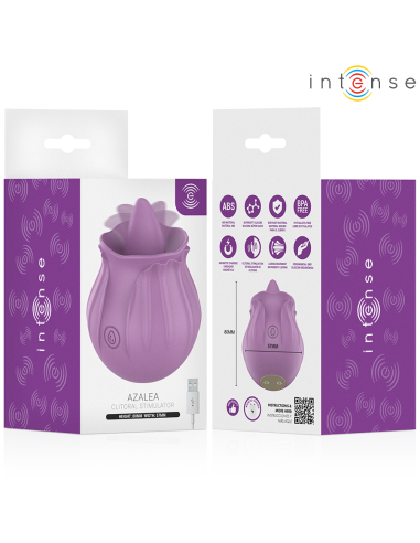 INTENSE AZALEA FLOWER CLIT STIMULATING 10 VIBRATIONS PURPLE