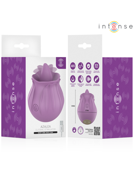INTENSE AZALEA FLOWER CLIT STIMULATING 10 VIBRATIONS PURPLE