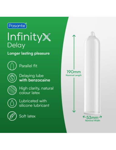 PASANTE DELAY INFINITY CONDOMS 12 UNITS