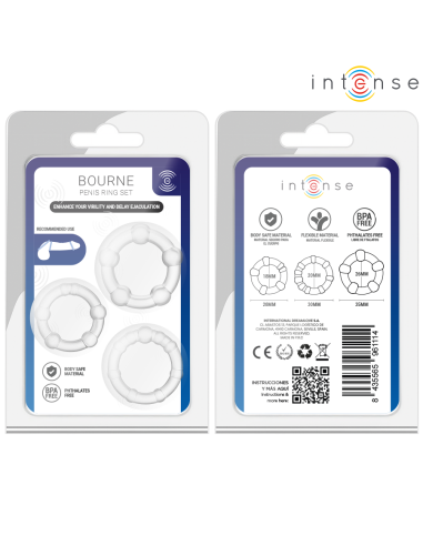 INTENSE BOURNE SET OF 3 PENIS RING