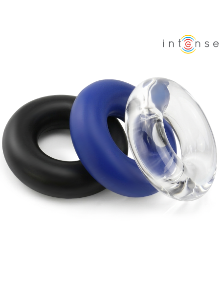 INTENSE WICK SET OF 3 PENIS RINGS VARIOUS COLORS