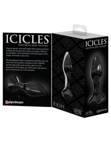 ICICLES N 78 GLASS ANAL PLUG