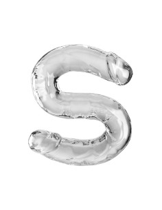 KING COCK DOUBLE TROUBLE DOUBLE DILDO 46 CM CLEAR
