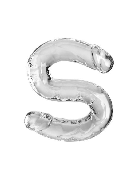 KING COCK DOUBLE TROUBLE DOUBLE DILDO 46 CM CLEAR