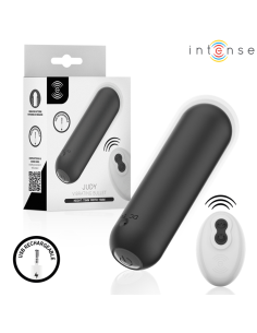 INTENSE JUDY RECHARGEABLE VIBRATING BULLET WITH REMOTE CONTROL BLACK