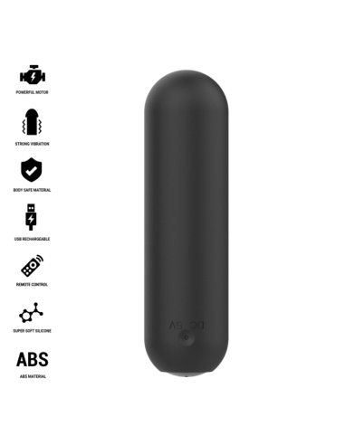 INTENSE JUDY RECHARGEABLE VIBRATING BULLET WITH REMOTE CONTROL BLACK