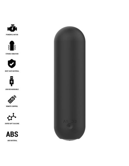 INTENSE JUDY RECHARGEABLE VIBRATING BULLET WITH REMOTE CONTROL BLACK