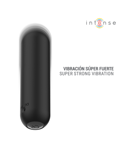 INTENSE JUDY RECHARGEABLE VIBRATING BULLET WITH REMOTE CONTROL BLACK