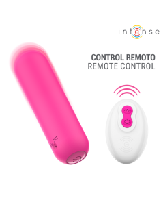 INTENSE JUDY RECHARGEABLE VIBRATING BULLET WITH REMOTE CONTROL PINK 2