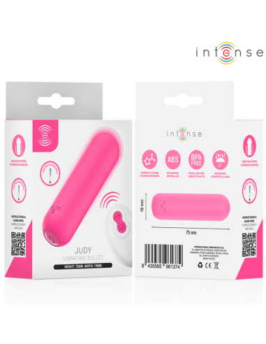 INTENSE JUDY RECHARGEABLE VIBRATING BULLET WITH REMOTE CONTROL PINK