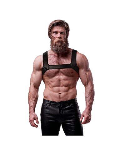 FETISH SUBMISSIVE ATTITUDE NEOPRENE CHEST HARNESS FOR MEN SIZE L