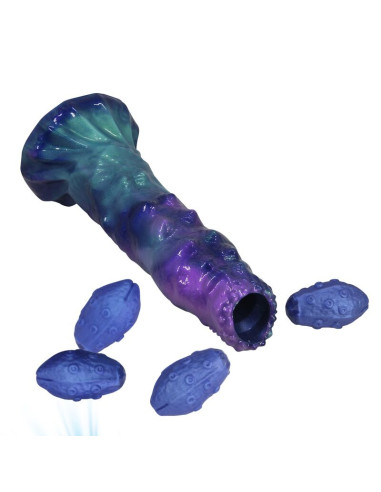 POWER MONSTERS DUSKWALKER SENTINEL TRICOLOR INFLATABLE FANTASY SILICONE DILDO 23 CM O 5 CM