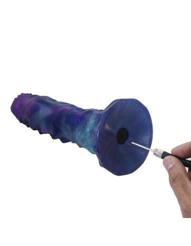 POWER MONSTERS DUSKWALKER SENTINEL TRICOLOR INFLATABLE FANTASY SILICONE DILDO 23 CM O 5 CM