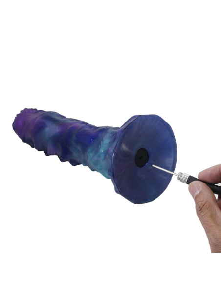 POWER MONSTERS DUSKWALKER SENTINEL TRICOLOR INFLATABLE FANTASY SILICONE DILDO 23 CM O 5 CM