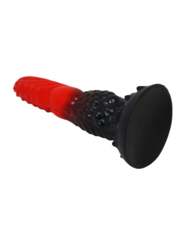 POWER MONSTERS FIRE DRAGON FANTASY DILDO WITH SUCTION CUP 245 CM O 58 CM RED BLACK