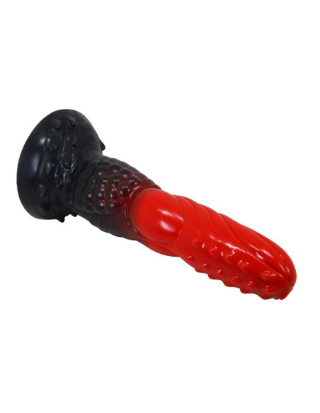 POWER MONSTERS FIRE DRAGON FANTASY DILDO WITH SUCTION CUP 245 CM O 58 CM RED BLACK