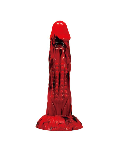 POWER MONSTERS MINOTAUR FANTASY DILDO WITH SUCTION CUP 21 CM O 5 CM RED BLACK