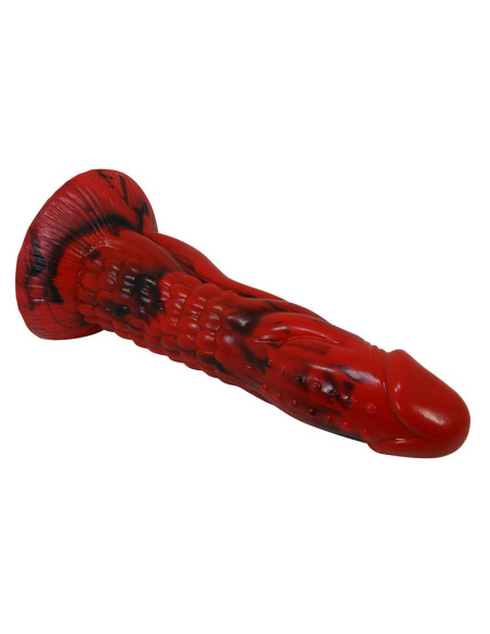 POWER MONSTERS MINOTAUR FANTASY DILDO WITH SUCTION CUP 21 CM O 5 CM RED BLACK