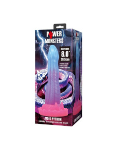 POWER MONSTERS VOID PYTHON FANTASY DILDO WITH SUCTION CUP 205 CM O 52 CM BLUE PURPLE PINK 2