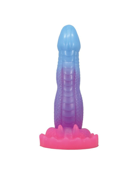 POWER MONSTERS VOID PYTHON FANTASY DILDO WITH SUCTION CUP 205 CM O 52 CM BLUE PURPLE PINK
