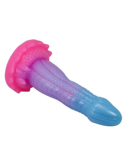 POWER MONSTERS VOID PYTHON FANTASY DILDO WITH SUCTION CUP 205 CM O 52 CM BLUE PURPLE PINK
