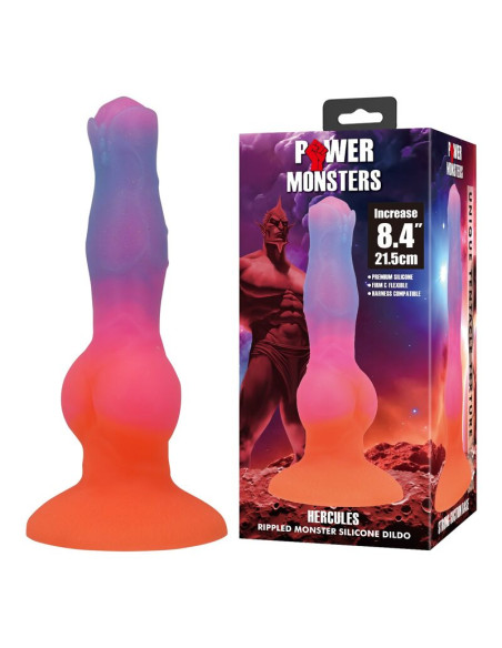 POWER MONSTERS HERCULES FANTASY SILICONE DILDO 215 CM O 5 CM