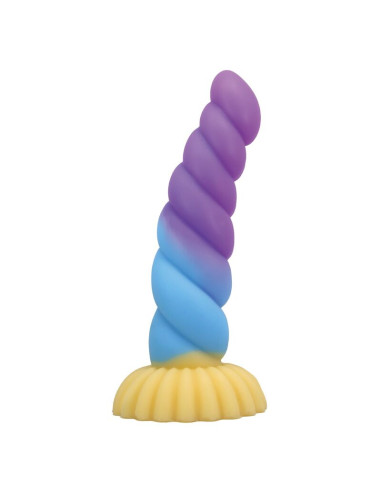 POWER MONSTERS UNICORN TRICOLOR FANTASY SILICONE DILDO 22 CM O 5 CM