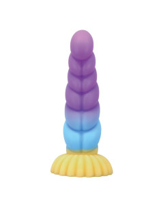 POWER MONSTERS UNICORN TRICOLOR FANTASY SILICONE DILDO 22 CM O 5 CM 2