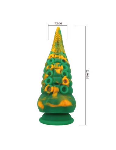 POWER MONSTERS ABYSSAL COLOSSUS BICOLOR FANTASY SILICONE DILDO 225 CM O 6 CM