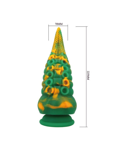 POWER MONSTERS ABYSSAL COLOSSUS BICOLOR FANTASY SILICONE DILDO 225 CM O 6 CM