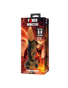 POWER MONSTERS TYRANNOSAURUS BICOLOR FANTASY SILICONE DILDO 205 CM O 5 CM 2