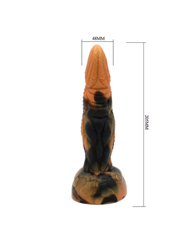 POWER MONSTERS TYRANNOSAURUS BICOLOR FANTASY SILICONE DILDO 205 CM O 5 CM