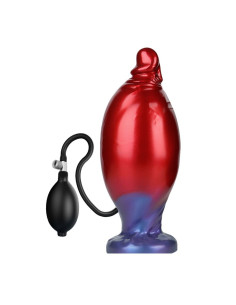 POWER MONSTERS SHADOW BEHEMOTH BICOLOR INFLATABLE FANTASY SILICONE DILDO 22 CM O 5 CM