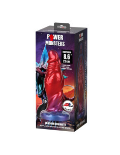 POWER MONSTERS SHADOW BEHEMOTH BICOLOR INFLATABLE FANTASY SILICONE DILDO 22 CM O 5 CM 2