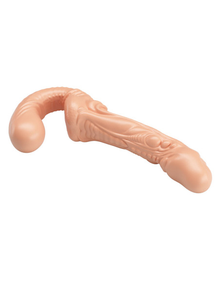 BAILE EMMA TEXTURED DOUBLE PENETRATION STRAP ON FLESH