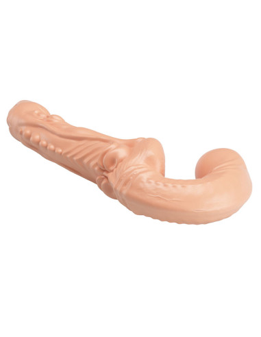 BAILE EMMA TEXTURED DOUBLE PENETRATION STRAP ON FLESH