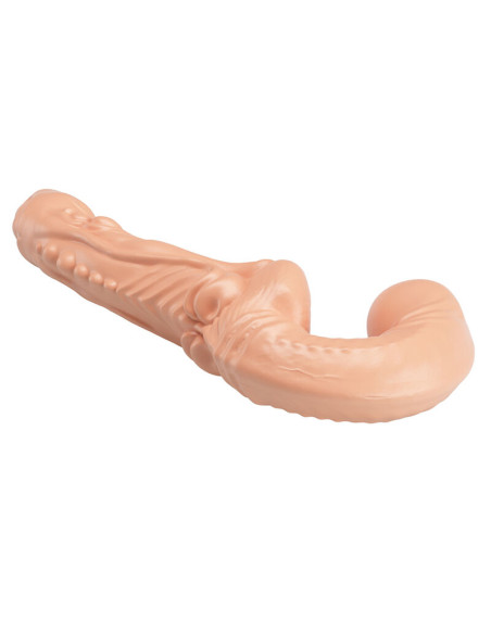 BAILE EMMA TEXTURED DOUBLE PENETRATION STRAP ON FLESH