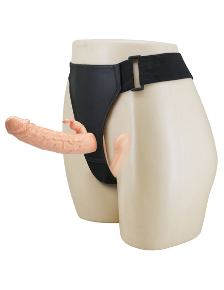 BAILE CHARLOTTE HOLLOW DOUBLE PENETRATION STRAP ON FLESH