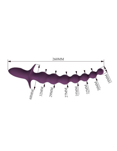 PRETTY LOVE MADISON RECHARGEABLE ANAL VIBRATOR 10 FUNCTIONS