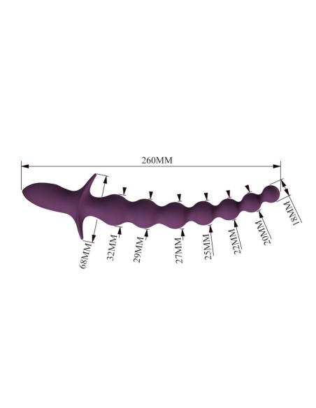 PRETTY LOVE MADISON RECHARGEABLE ANAL VIBRATOR 10 FUNCTIONS