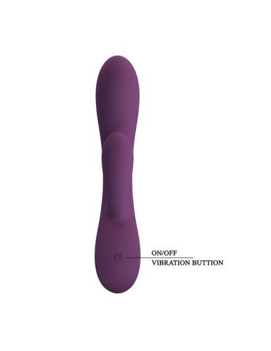 PRETTY LOVE ROSOLYN RECHARGEABLE RABBIT VIBRATOR 10 FUNCTIONS