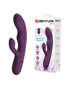 PRETTY LOVE ZACH RECHARGEABLE THRUSTING RABBIT VIBRATOR 55 FUNCTIONS