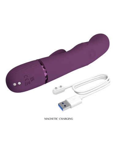 PRETTY LOVE ZACH RECHARGEABLE THRUSTING RABBIT VIBRATOR 55 FUNCTIONS