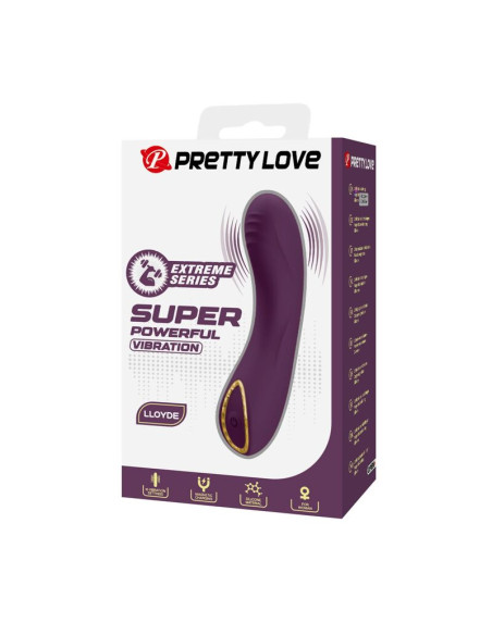 PRETTY LOVE LLOYDE RECHARGEABLE VIBRATOR 10 FUNCTIONS PURPLE