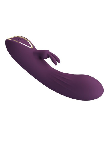 PRETTY LOVE LANDYN RECHARGEABLE RABBIT VIBRATOR 10 FUNCTIONS PURPLE