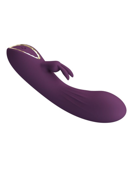 PRETTY LOVE LANDYN RECHARGEABLE RABBIT VIBRATOR 10 FUNCTIONS PURPLE